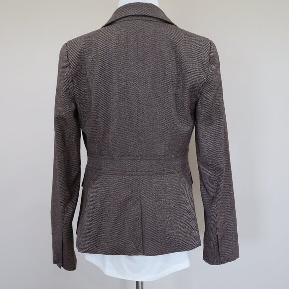 NEW YORK & CO Size 0 Brown Suit Jacket Blazer Career Office - Picture 7 of 10